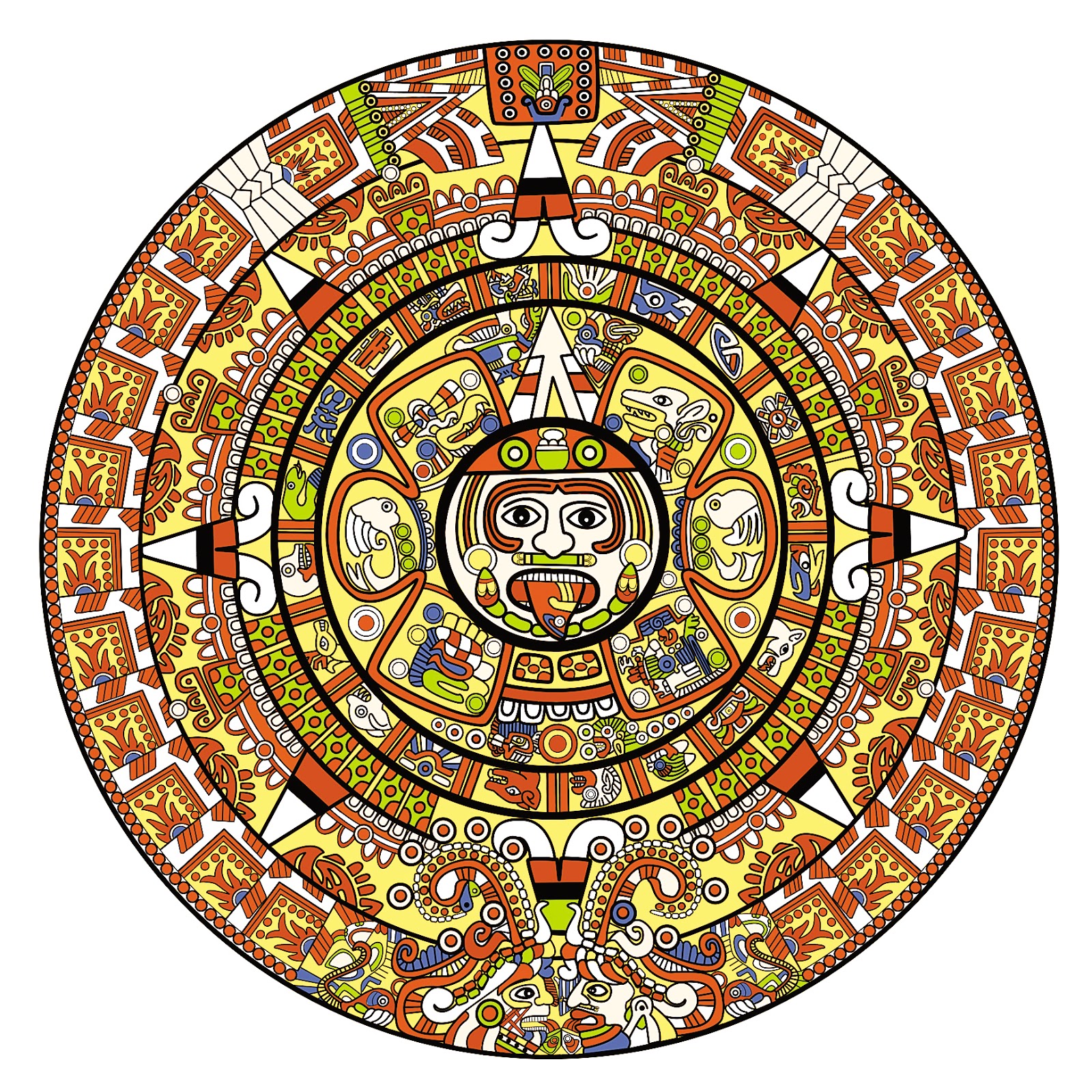 Aztec Calendar Clipart