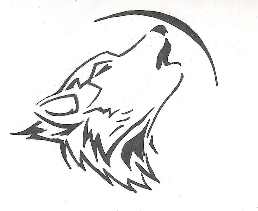 Howling Wolf Design - ClipArt Best