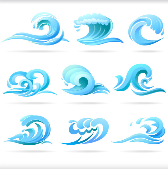 Splash of blue water drops | ExtraVectors.com | Free Vectors ...