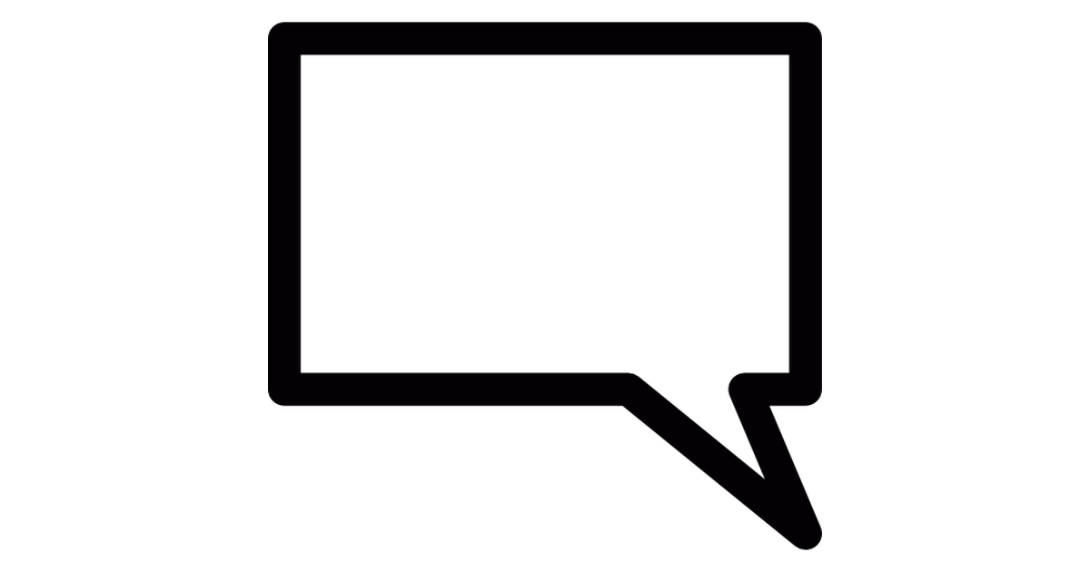 Square speech bubble - Free other icons