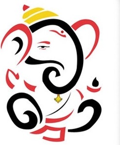 Shree Ganesh Name Logo Drawing Clipart - Free to use Clip Art Resource