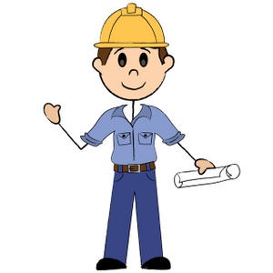 Clip art construction worker