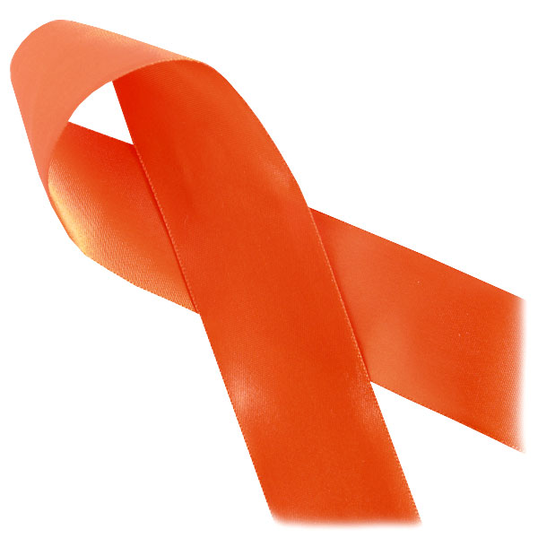 Single Face Satin Torrid Orange Ribbon (1 yard) at Birthday Direct