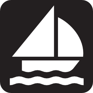 Boat Sailing 2 clip art - vector clip art online, royalty free ...