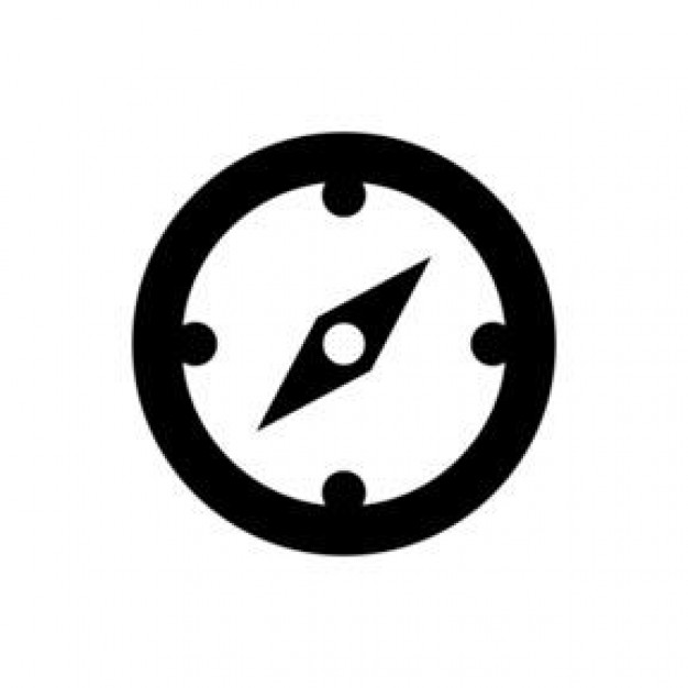 compass symbol with dots in the quarters - Icon | Download free Icons