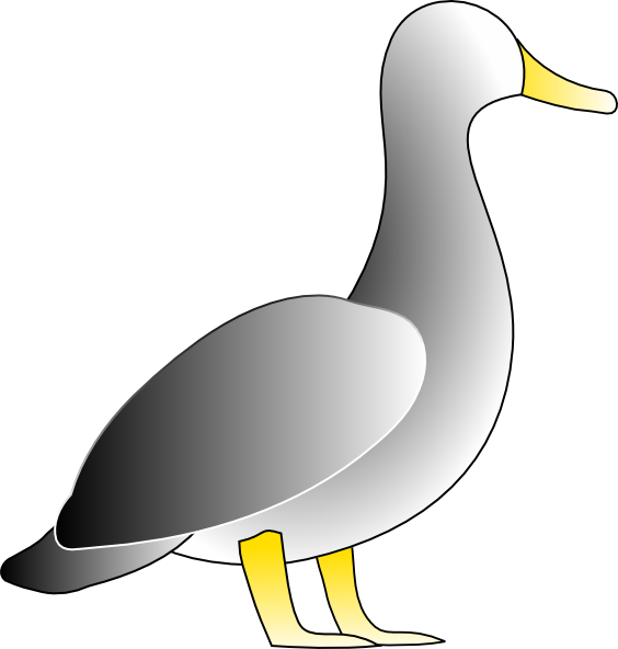 Jonathon's Duck clip art Free Vector