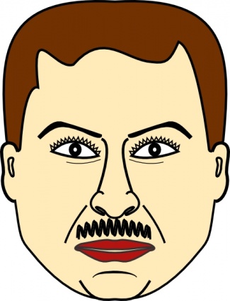 Man Face Cartoon Vector Clip Art Free For Download