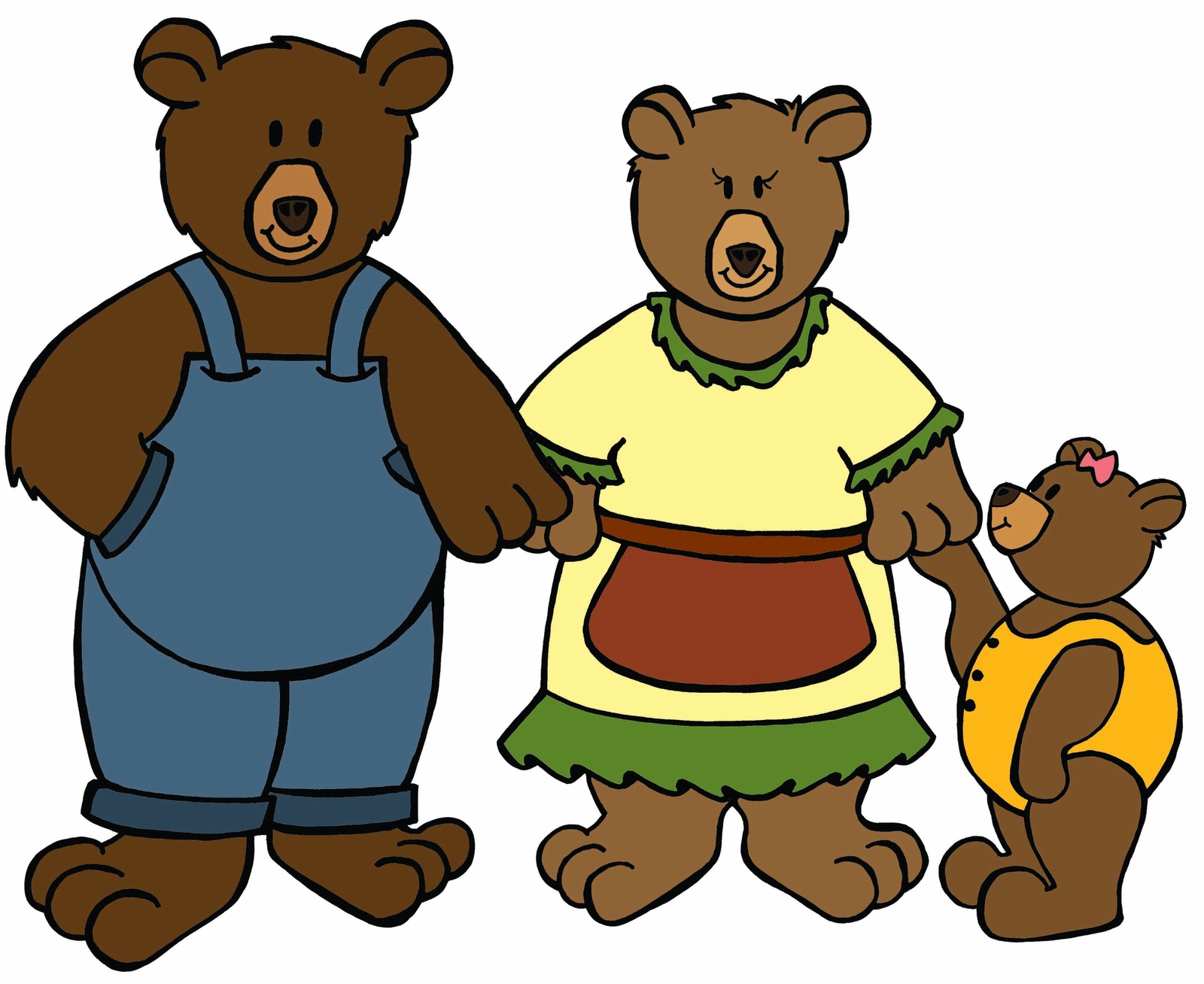 Goldilocks And The Three Bears Clipart