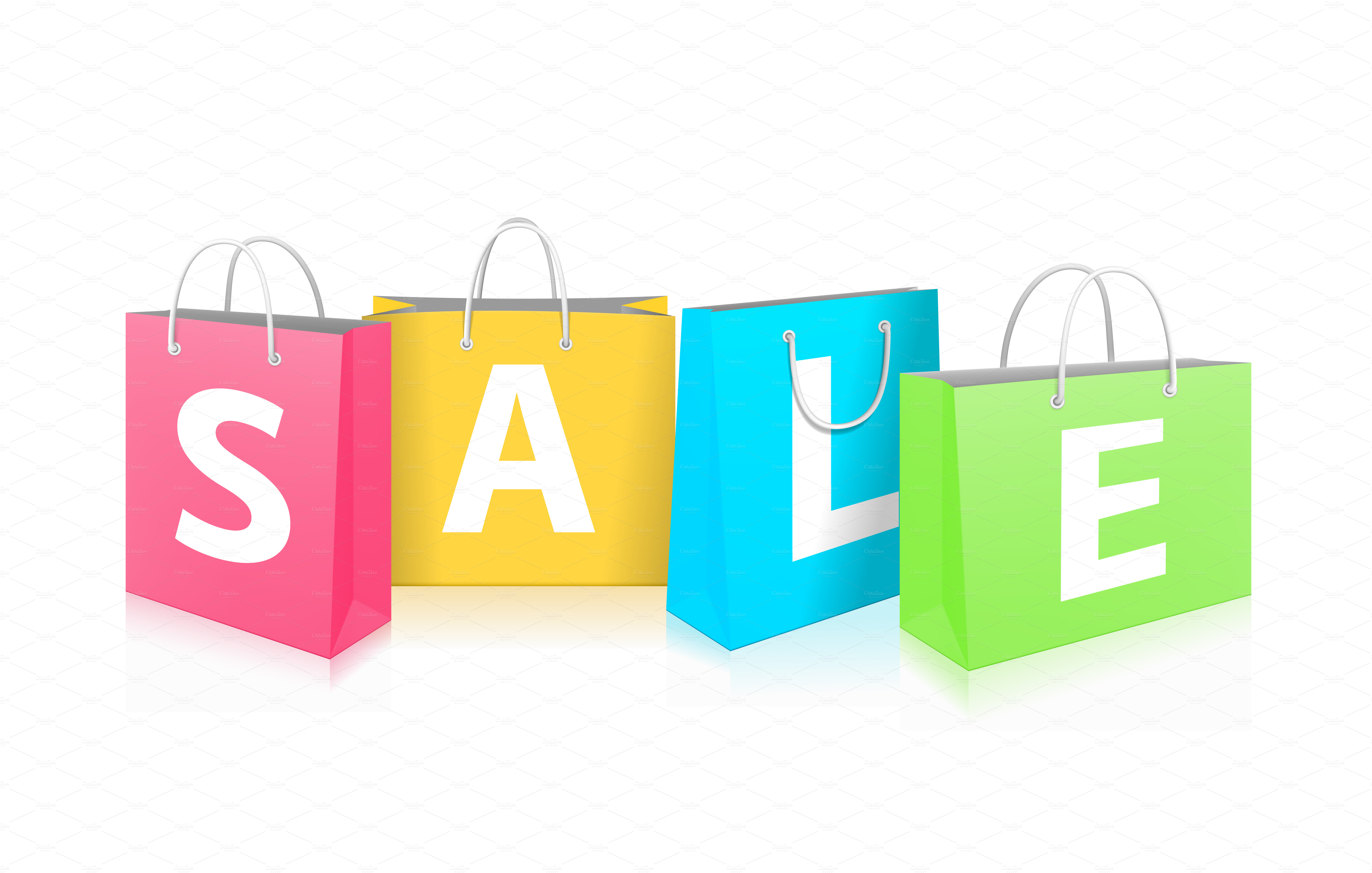 Sale Shopping Bags Clipart