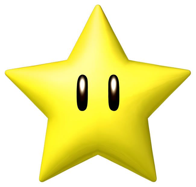 Mario yellow star clipart no background