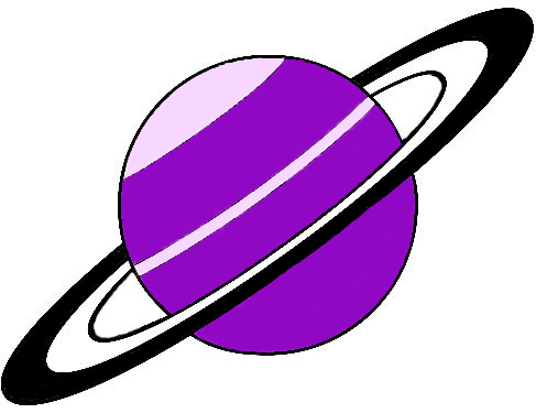 Purple Saturn by sixthkidfromthestarz on DeviantArt
