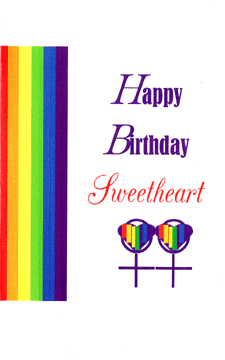 Greeting Card Rainbow Happy Birthday Sweetheart : African American ...