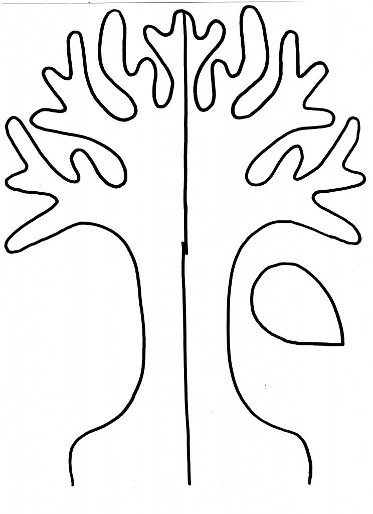 Printable Tree Template - AZ Coloring Pages