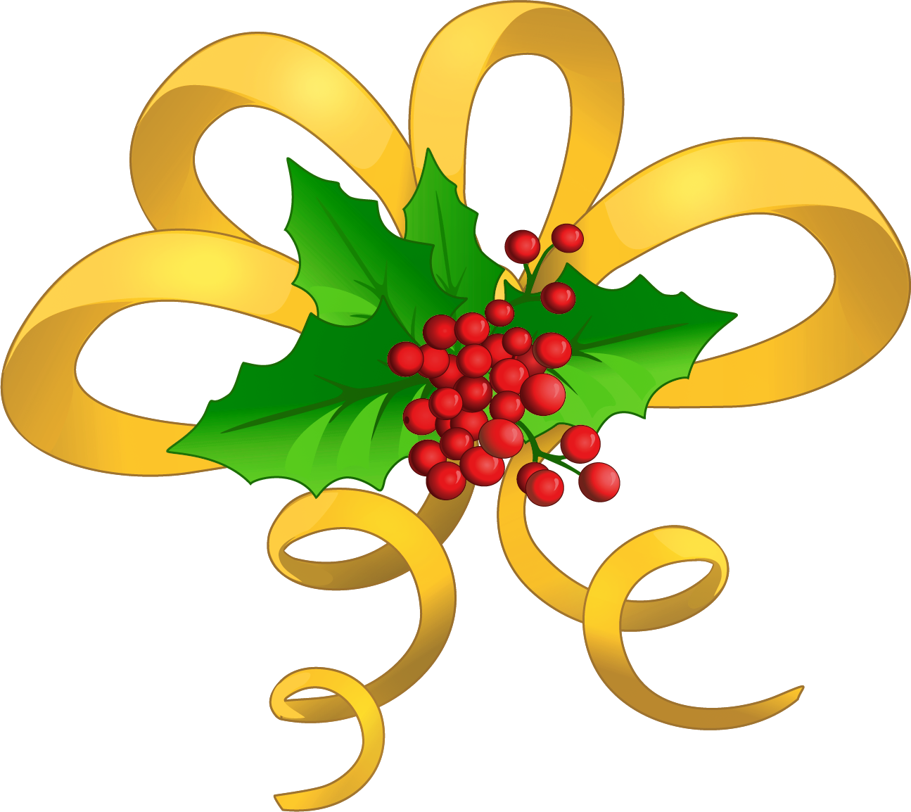 Christmas Bow Clip Art Clipart Best