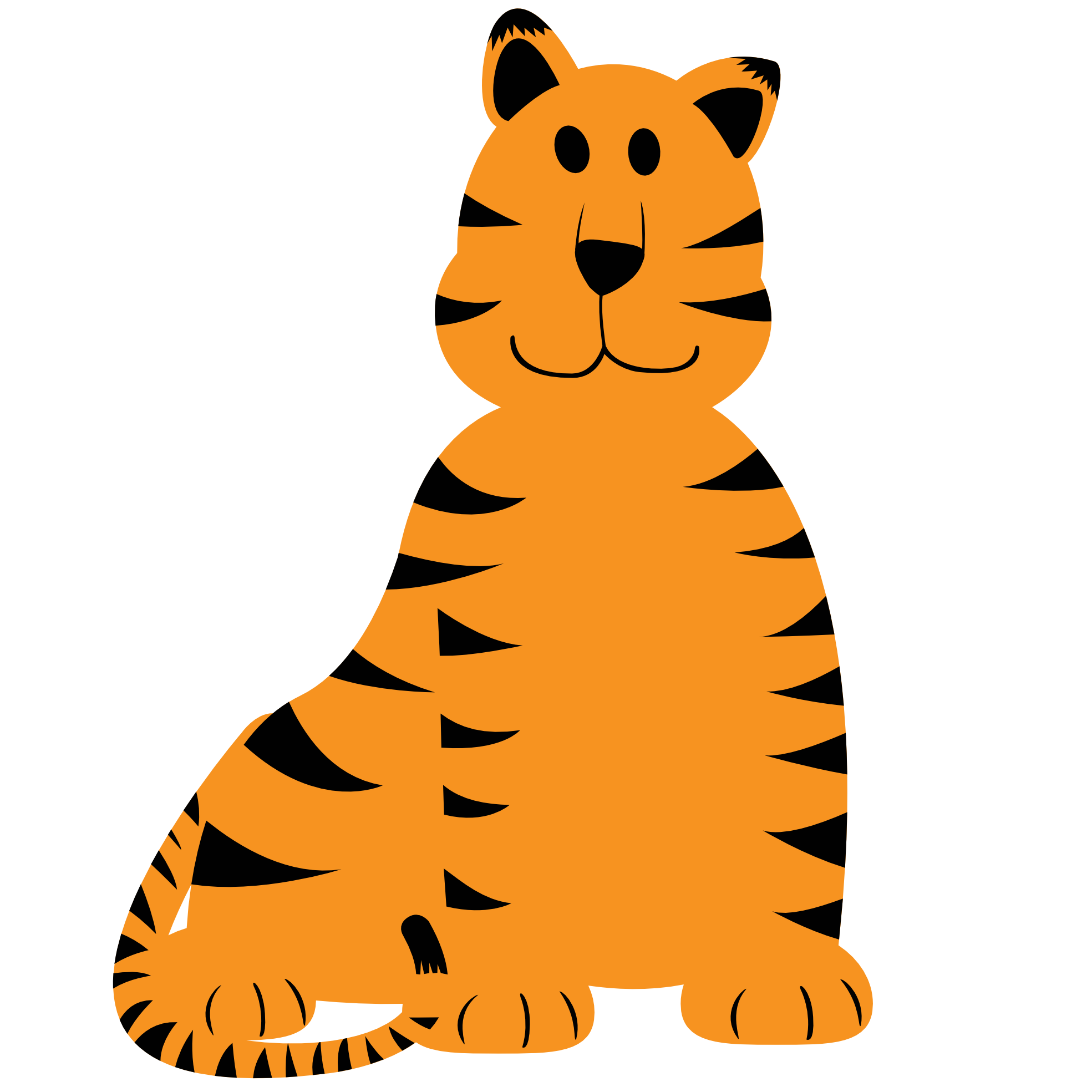 474 views Tiger clip art for kids clipart image #7315