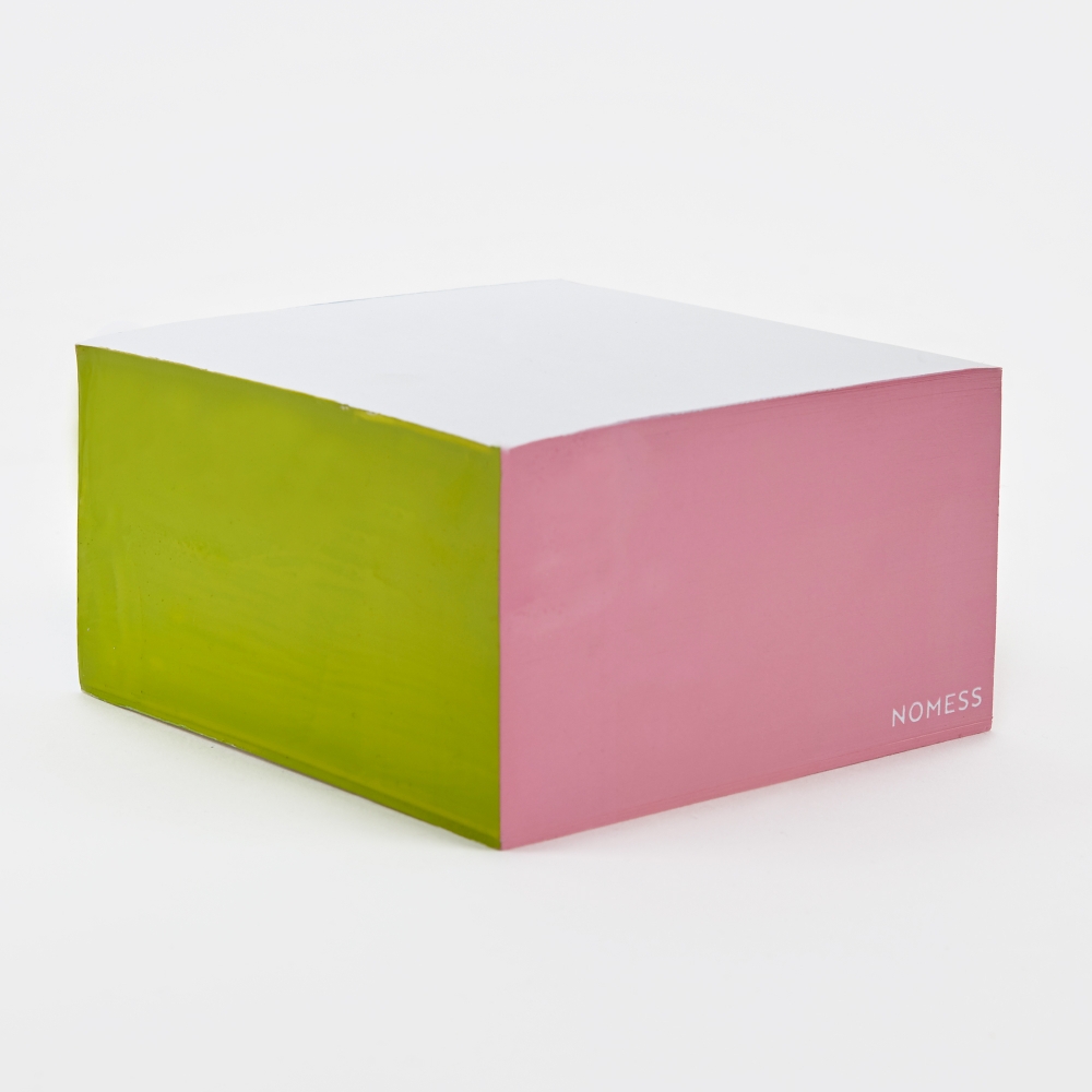 Nomess Colour Block Post-It Notes - Pink/Blue/Green