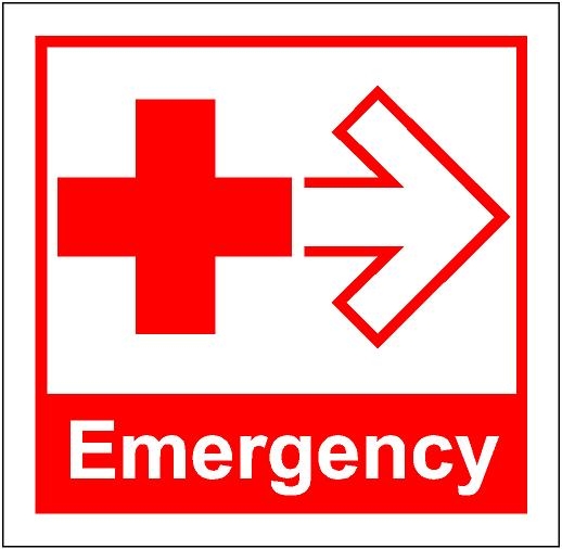 Emergency Sign Clipart