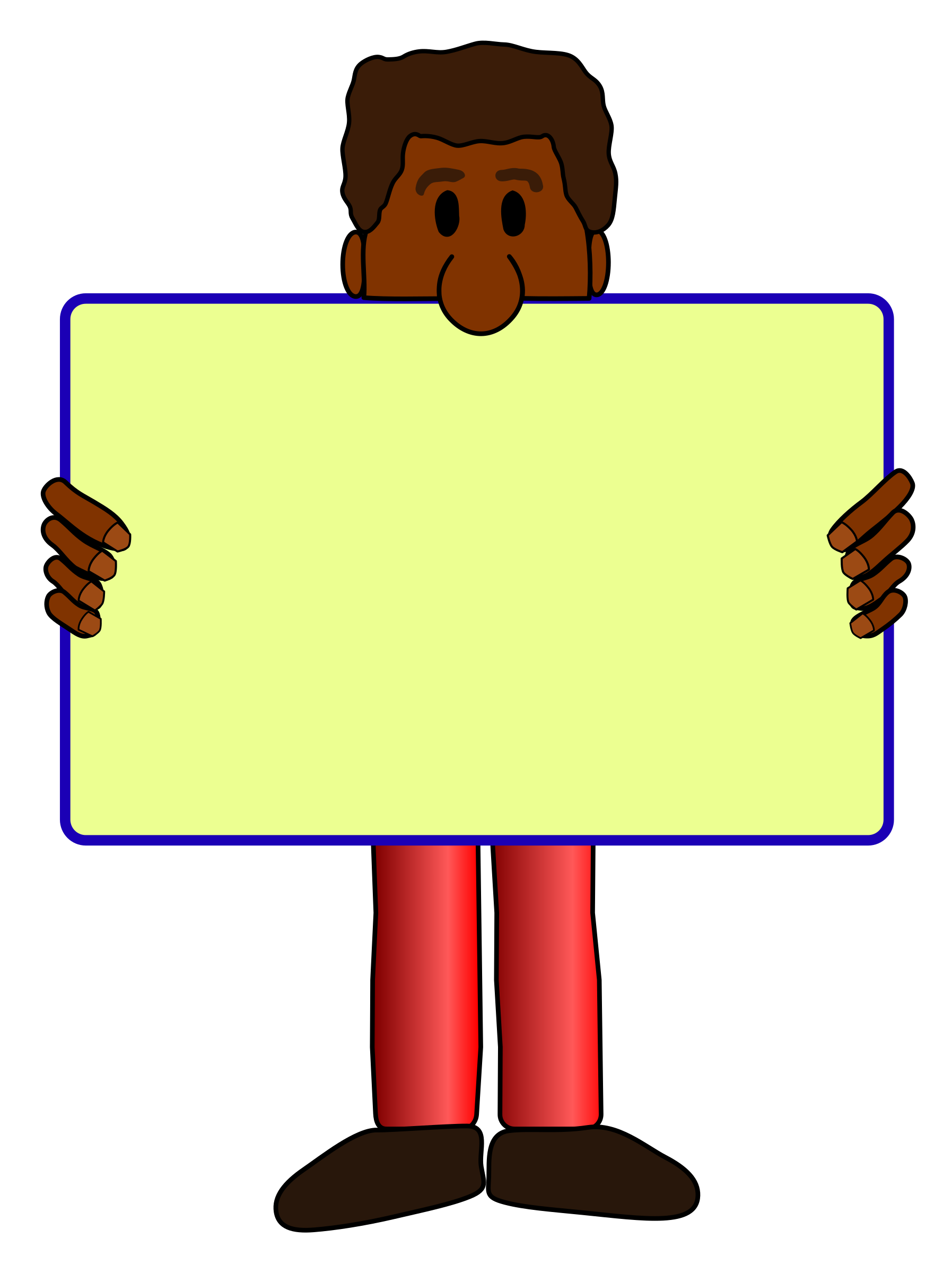 414 views African American Man with yard sign vector clipart - Free Public ...