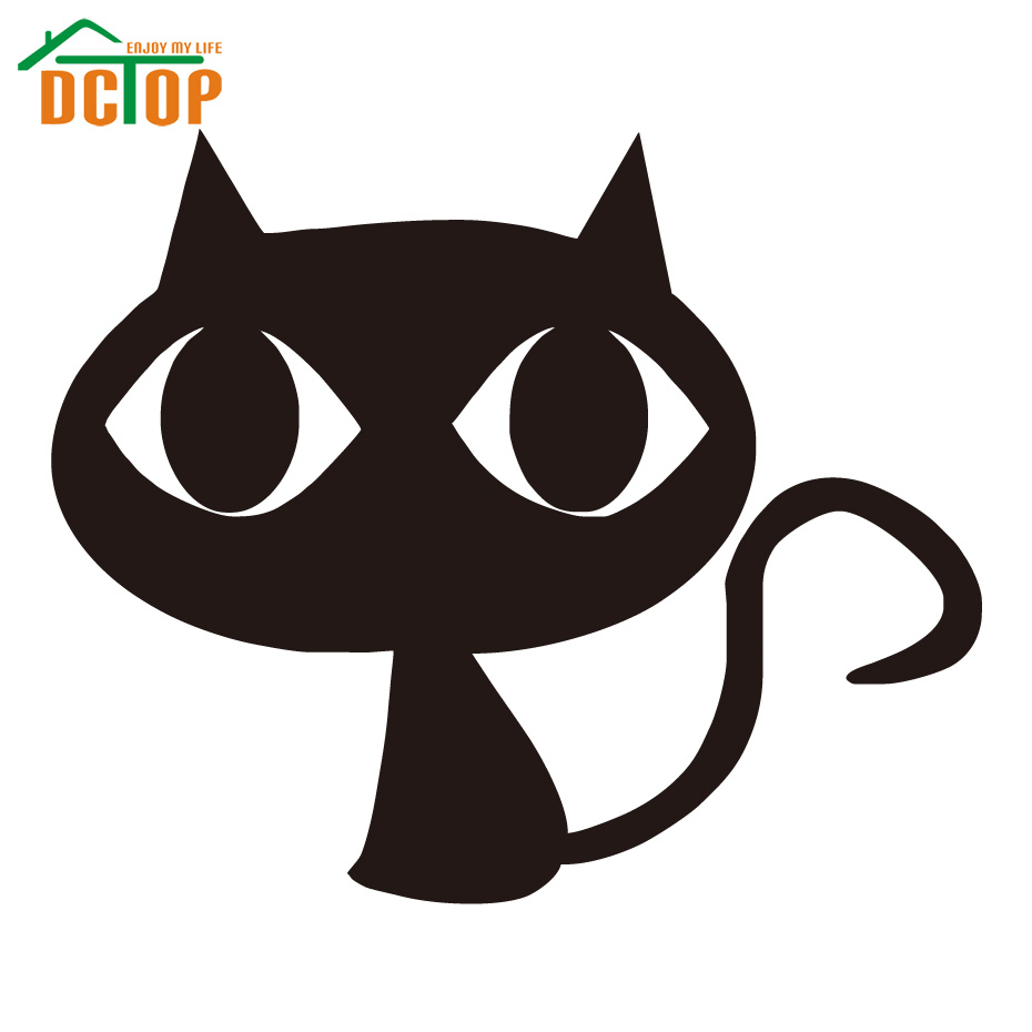 Aliexpress.com : Buy Cute Cartoon Cat with Big Eyes Car Stickers ...