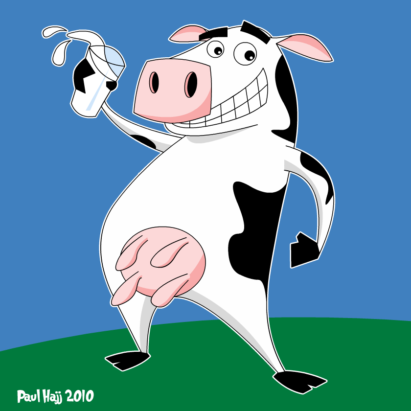 Cartoon Milking Cow - ClipArt Best