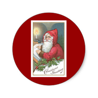 Santa Naughty List Stickers | Zazzle