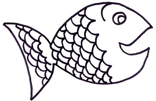 Fish clipart template