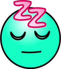 Emoticons Sleeping face - vector Clip Art