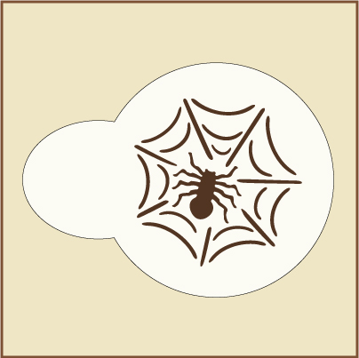 Spiderweb Cookie Cupcake Stencil