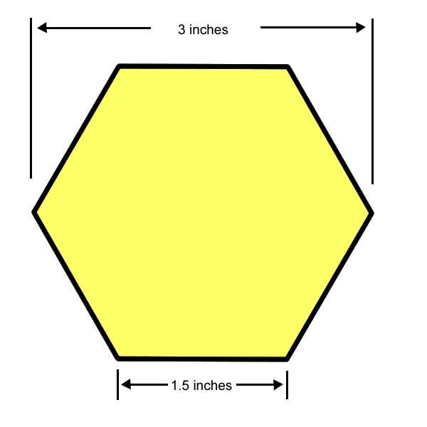 8 Inch Hexagon Template Clipart Best