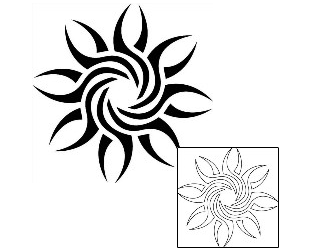 Sun Tattoo Images & Designs