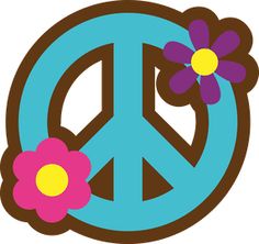 Peace and love clipart