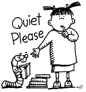 Quiet library clipart