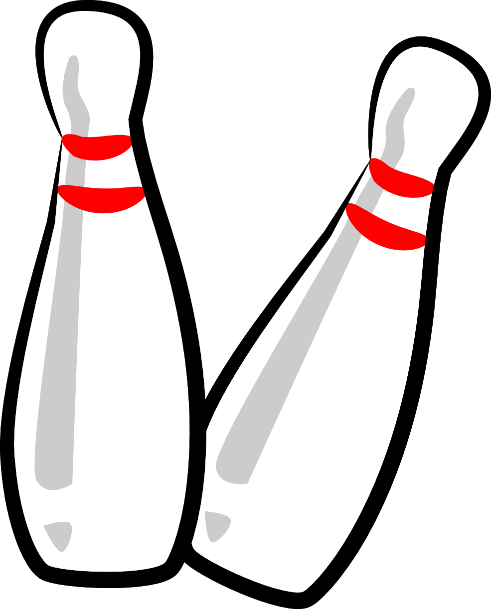 Free bowling pin clipart
