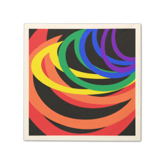 Rainbow Colors Paper Napkins | Zazzle