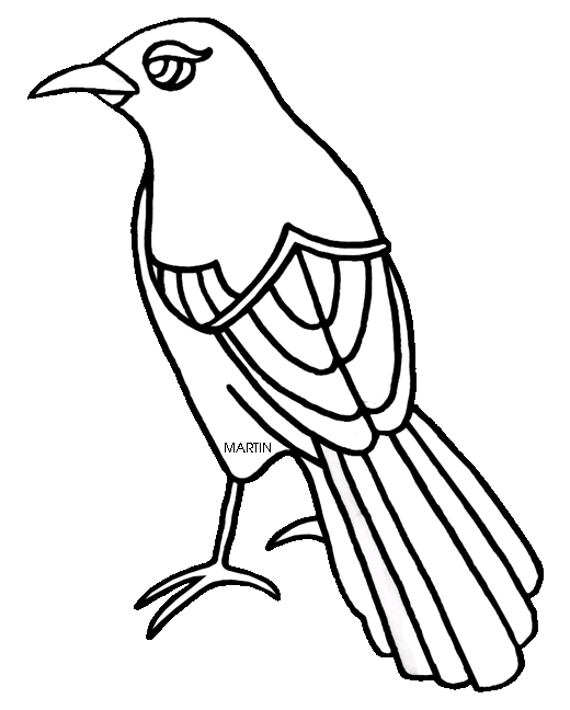 Free United States Clip Art by Phillip Martin, State Bird of ...