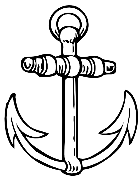 Anchor clip art Free Vector