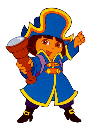 Nickjr's Dora the Explorer Pirate Cartoon Character Clipart ...