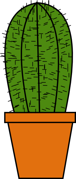 Cactus clip art Free Vector
