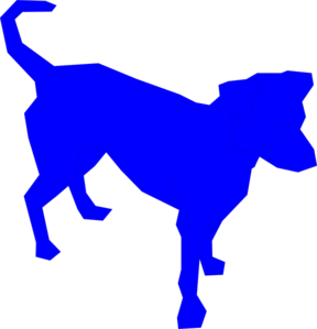Dog Blue clip art - vector clip art online, royalty free & public ...