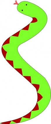 Portablejim Green Snake With Red Belly clip art Vector clip art ...