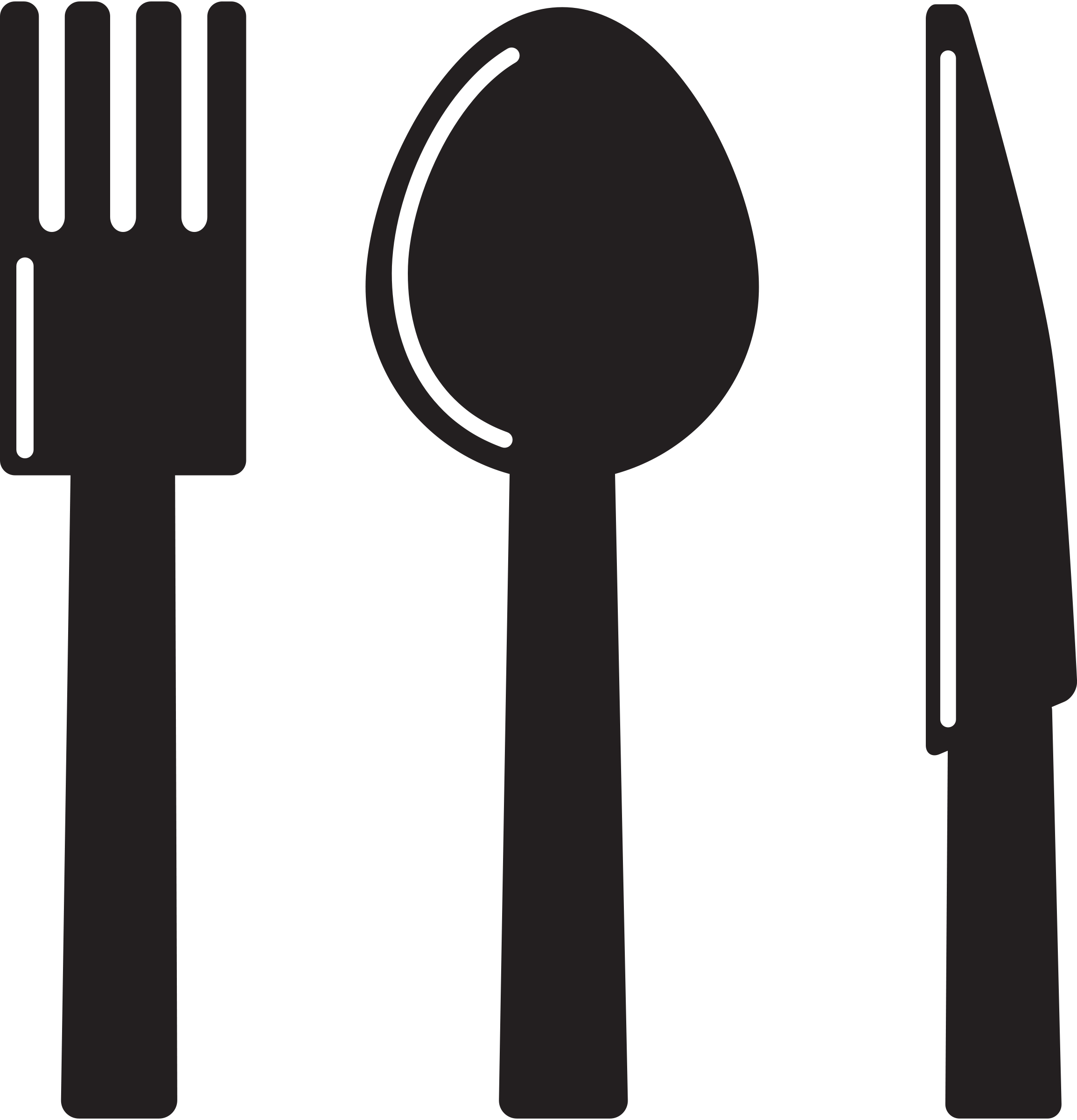 Clipart - Kitchen Icon - Knife Spoon Fork