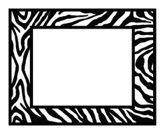 Free Zebra Print Border - ClipArt Best