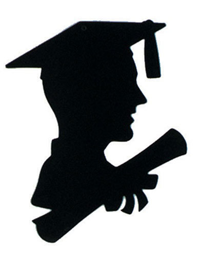 free clip art graduation silhouette - photo #7