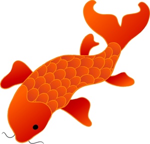 Free Fish Clip Art Image - Giant Koi Fish