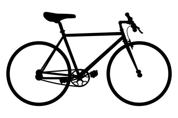 bicycle clip art silhouette - photo #17
