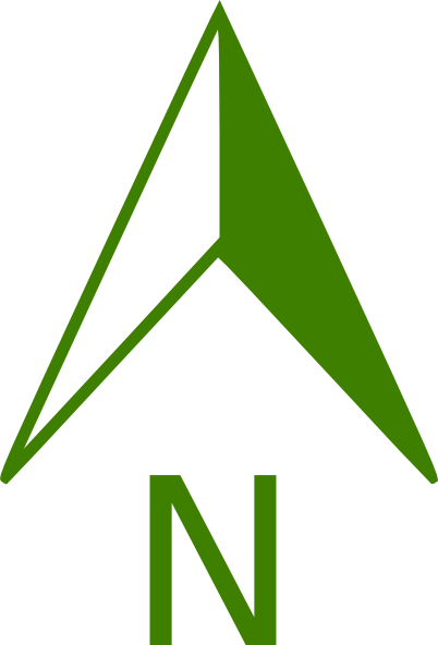 Green North Arrow Clip Art - vector clip art online ...