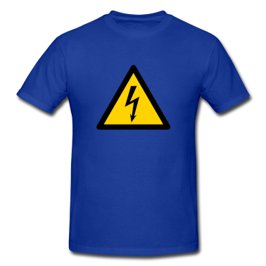Hazard Symbol - High Voltage (2-color) T-Shirt ID ...