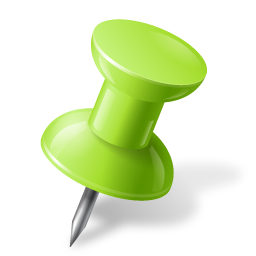 Map Marker Push Pin 1 Right Chartreuse Icon | Vista Map Markers ...