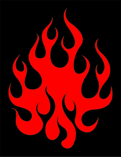 flames red clipart