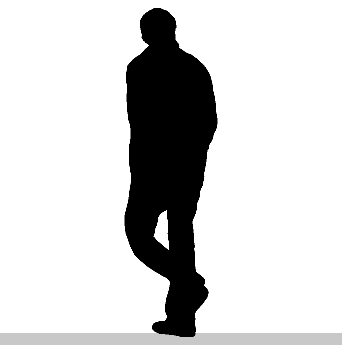 Pix For > Silhouette Of A Man